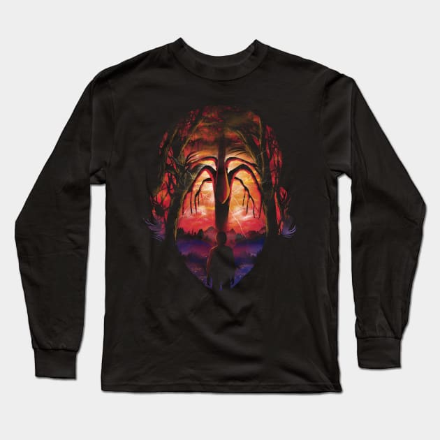 Shadow Monster Long Sleeve T-Shirt by DANDINGEROZZ